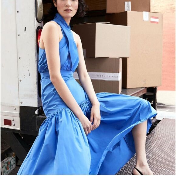 Veronica Beard Radley Dress in Bluebell 10 NWT $498 - Picture 10 of 12